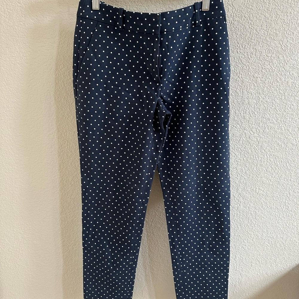 Brooks Brothers Navy Polka Dot Chinos